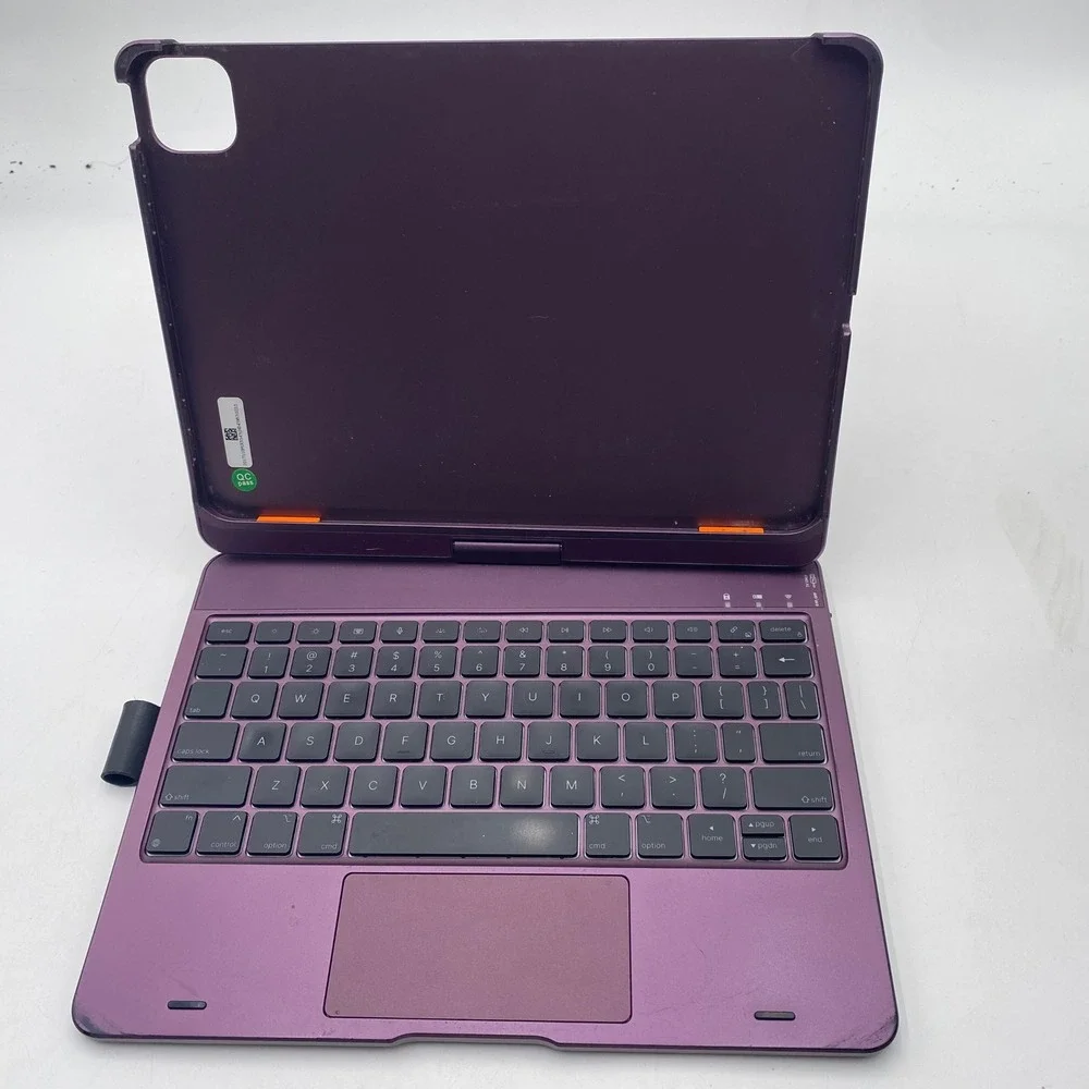 Typecase KB201-110 Keyboard Case iPad Purple 360 Rotating Trackpad Bluetooth
